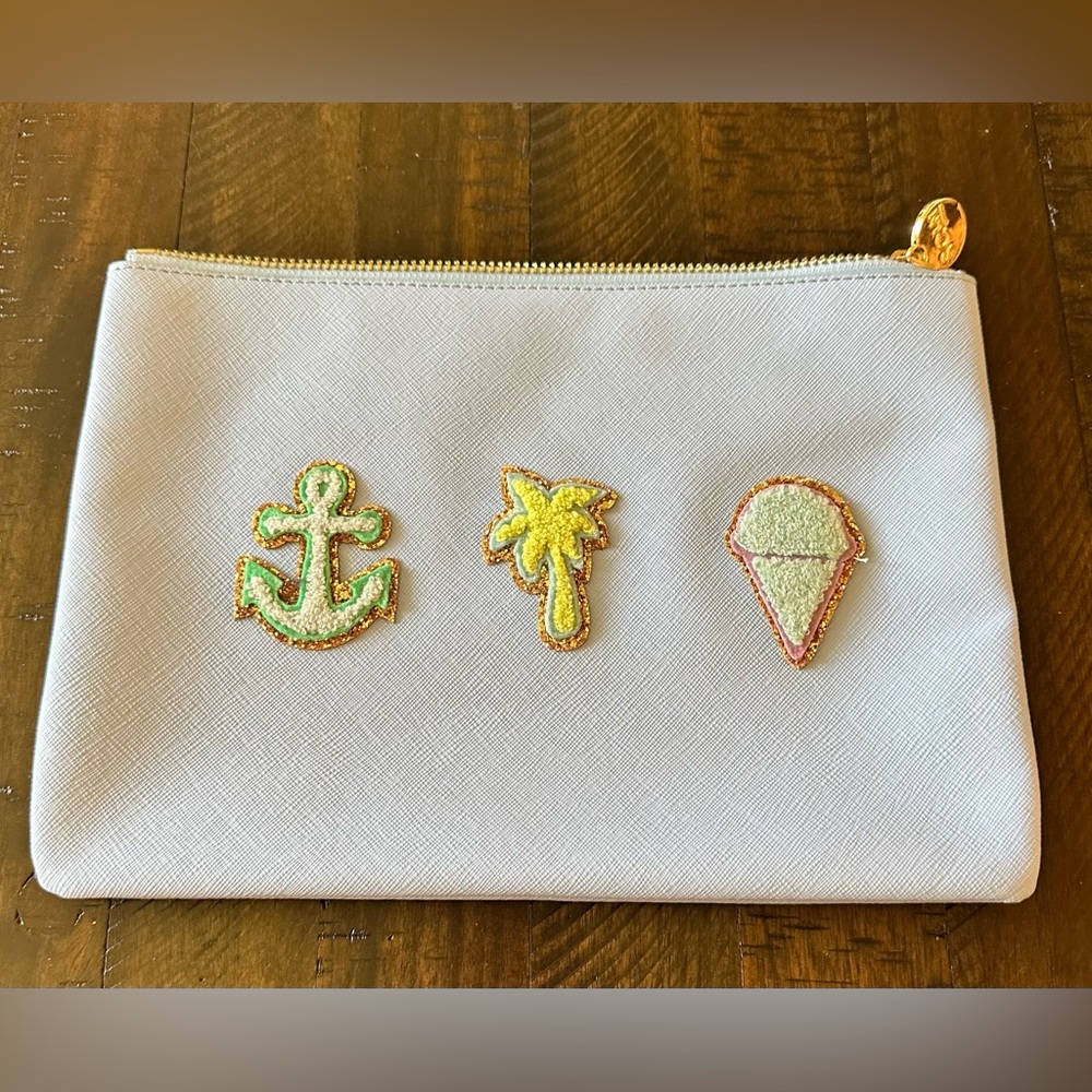 Stoney Clover Lane Periwinkle Flat Pouch